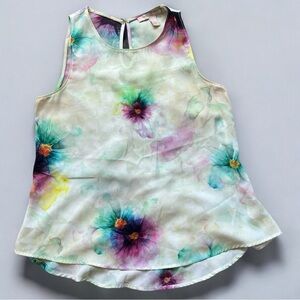 Forever 21 Watercolor Floral Tank Top
